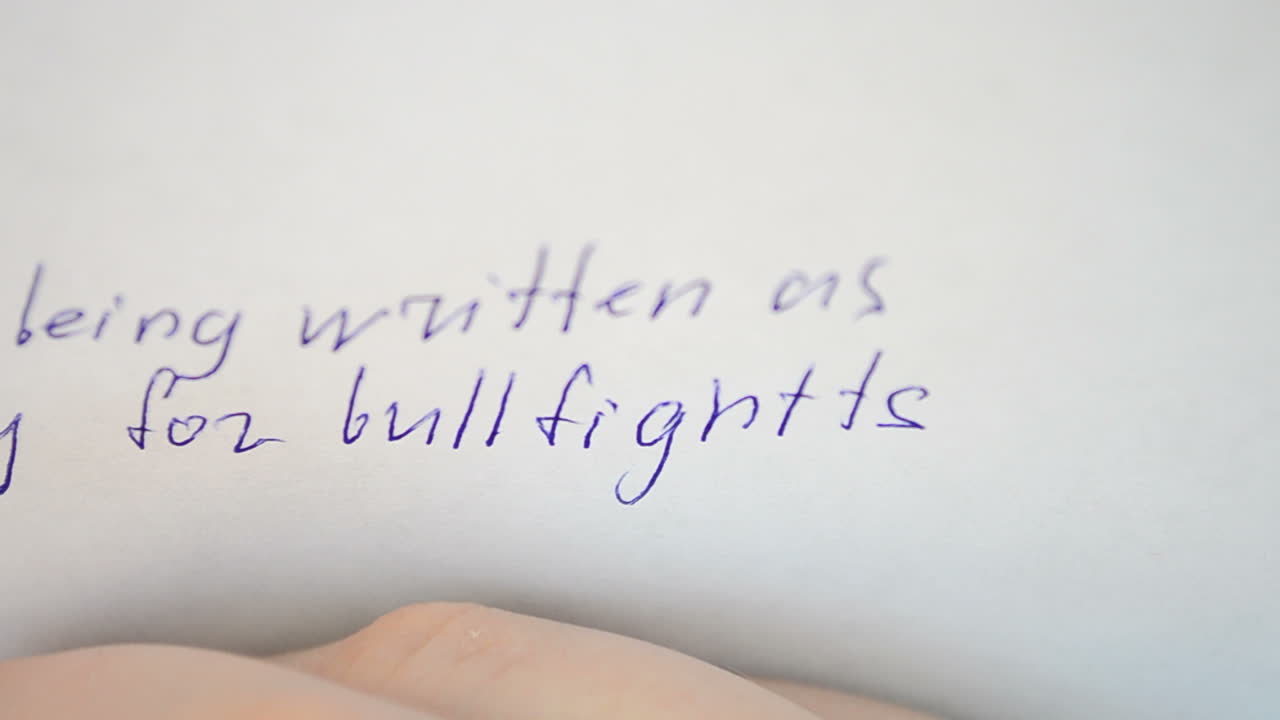 The text on a leaf. Letter calligraphy