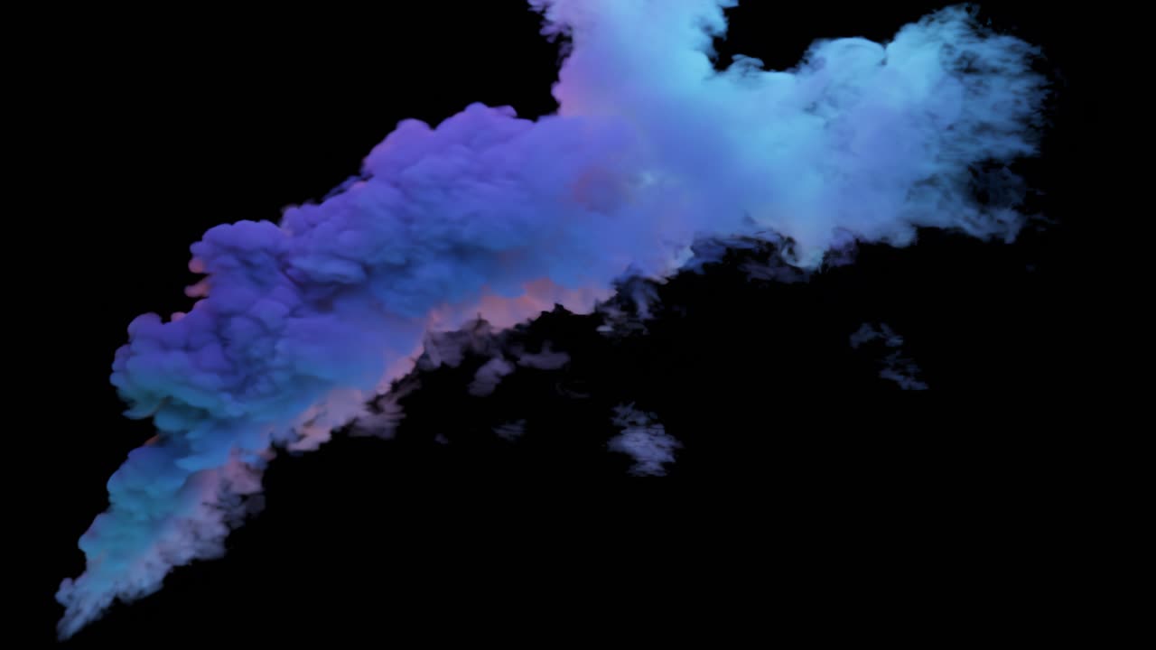 다채로운 연기 구름