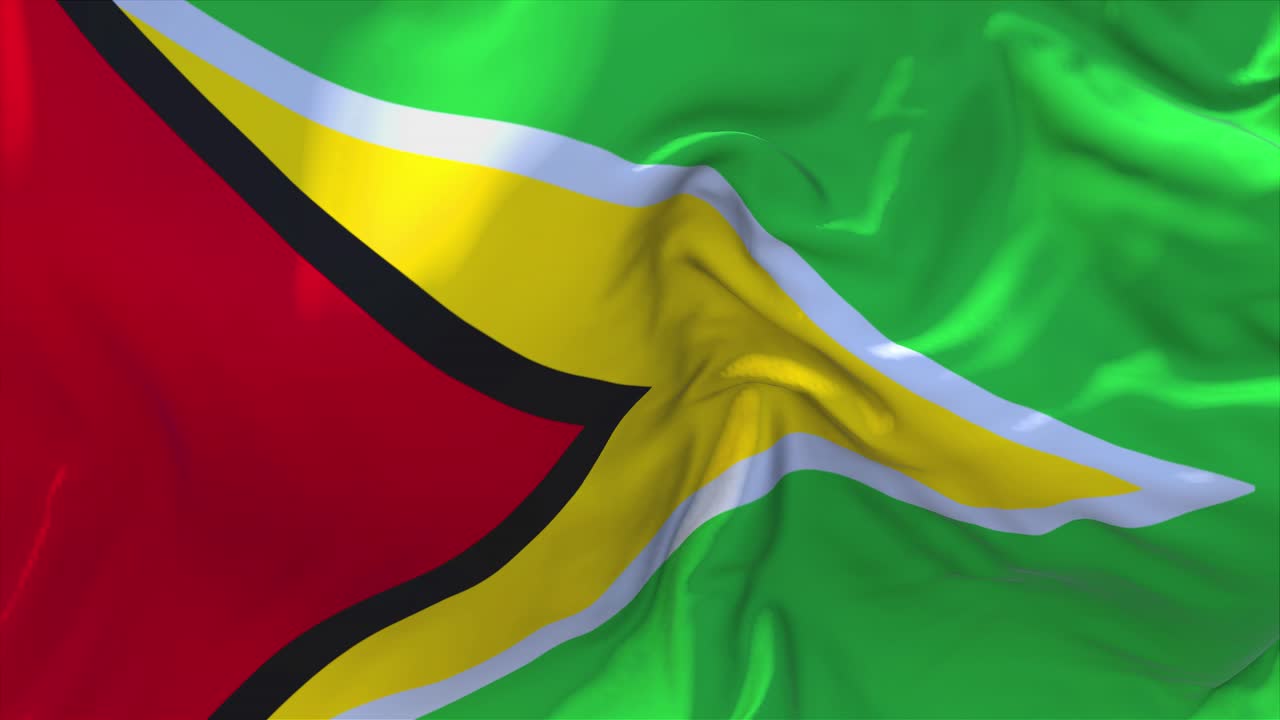 La bandera de la Guyana