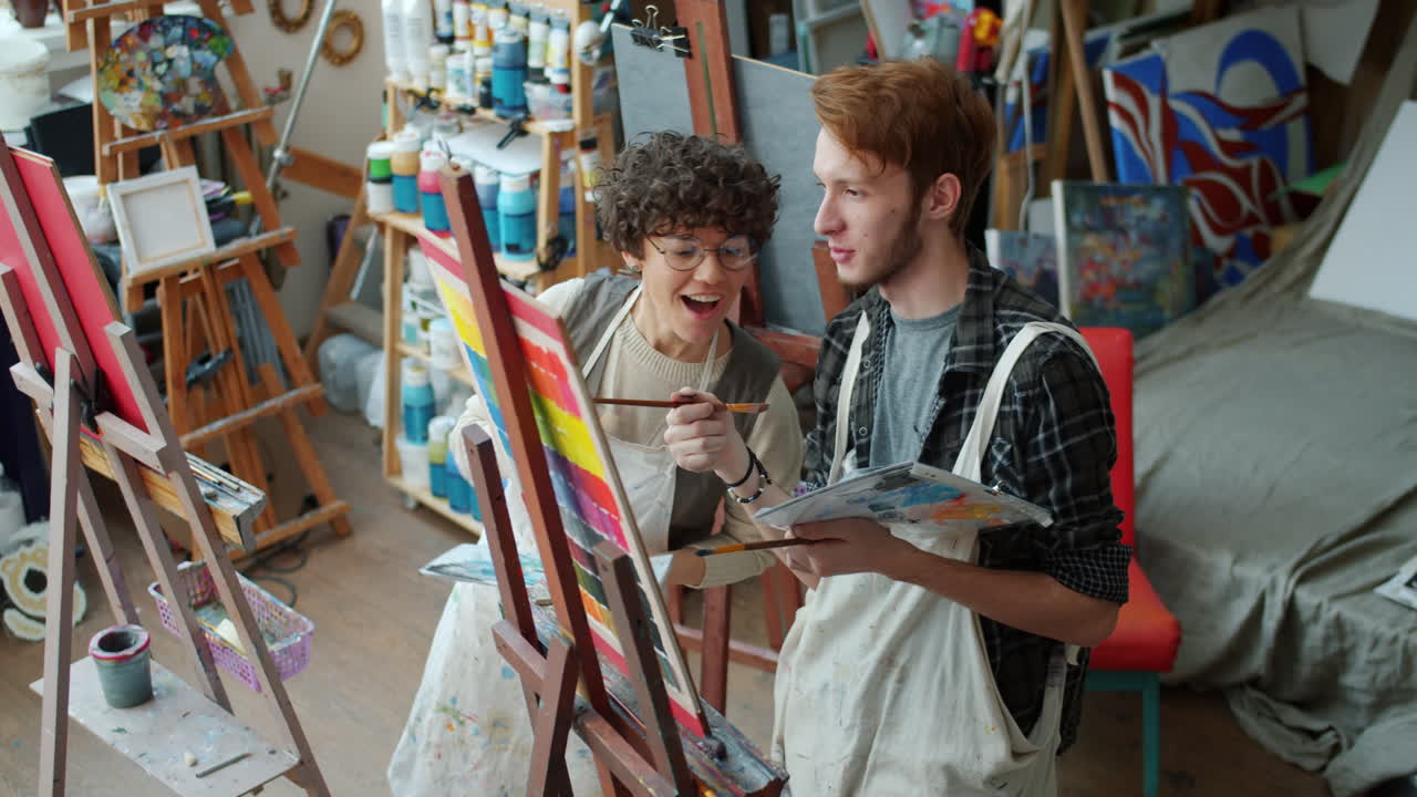 Art Students in Studio