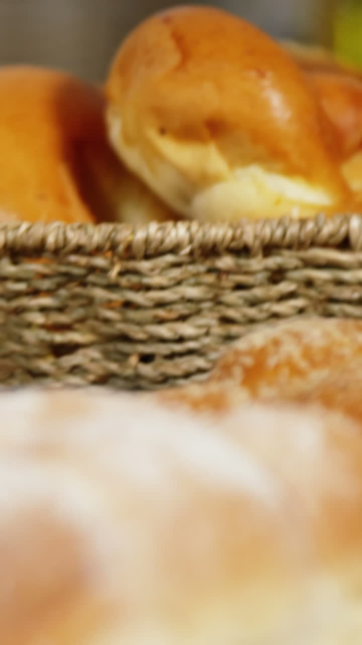Various breads at bakery section