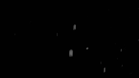 throwing water on a black background