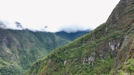 aerial drone fly view of machu pichu mountain, peru, andes, south america-5