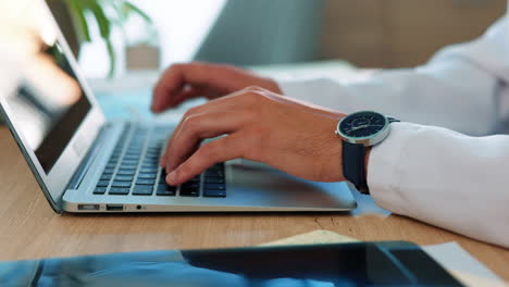 Laptop,-search-and-hands-of-business-man-in-office