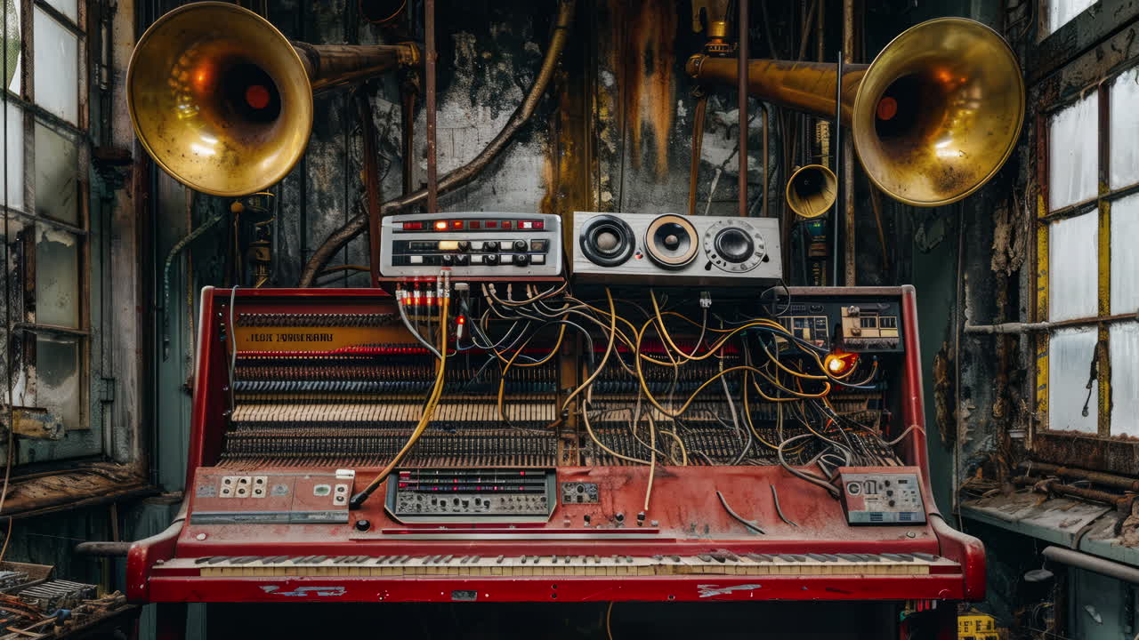 음악 기기와 스피커가 ai로 만들어졌습니다.