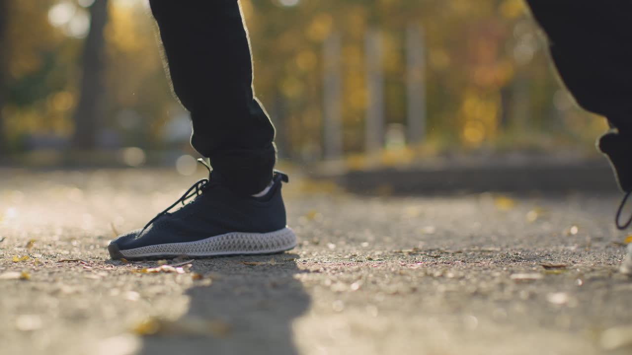 Person Jumping in Park