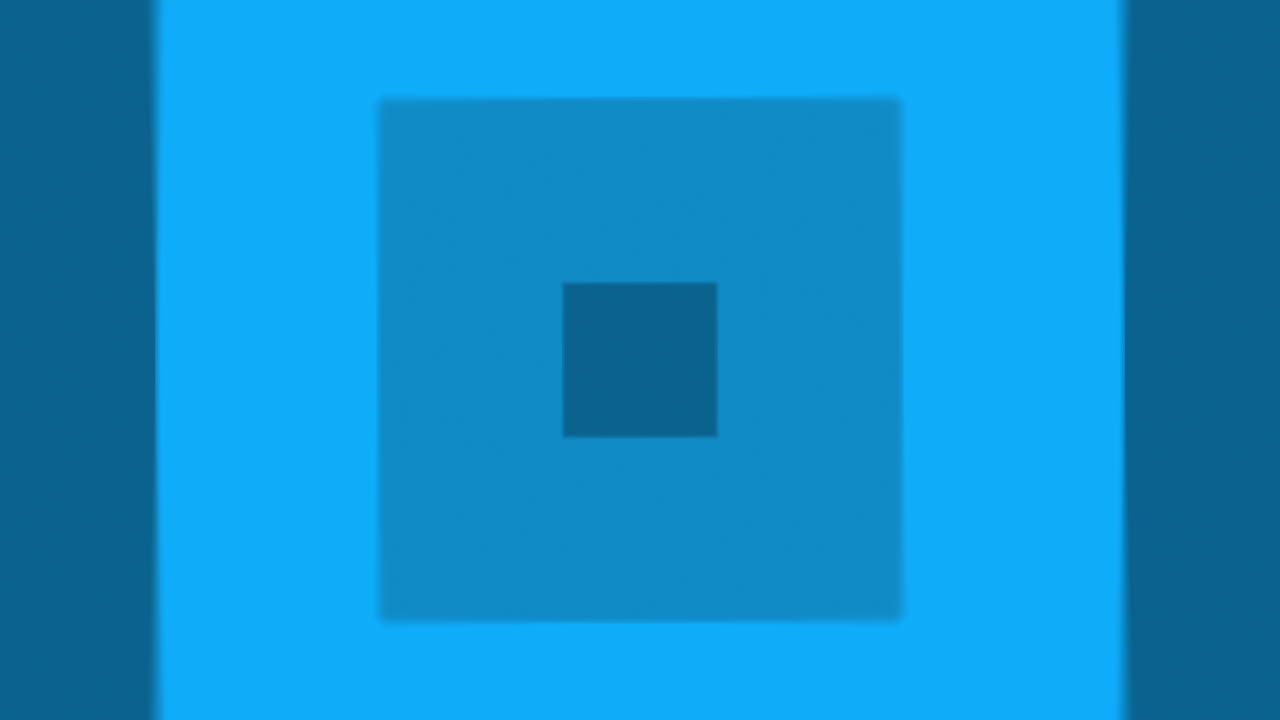 Vintage Retro Colorful Blue Square Rotating Tunnel Background Loop