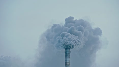 this smoke coming from the chimney in a factory. harmful emissions into the atmosphere, from the pipe. serious damage the environment