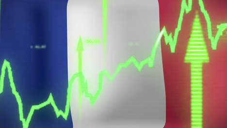 Animación-Del-Procesamiento-De-Datos-Sobre-La-Bandera-De-Francia.