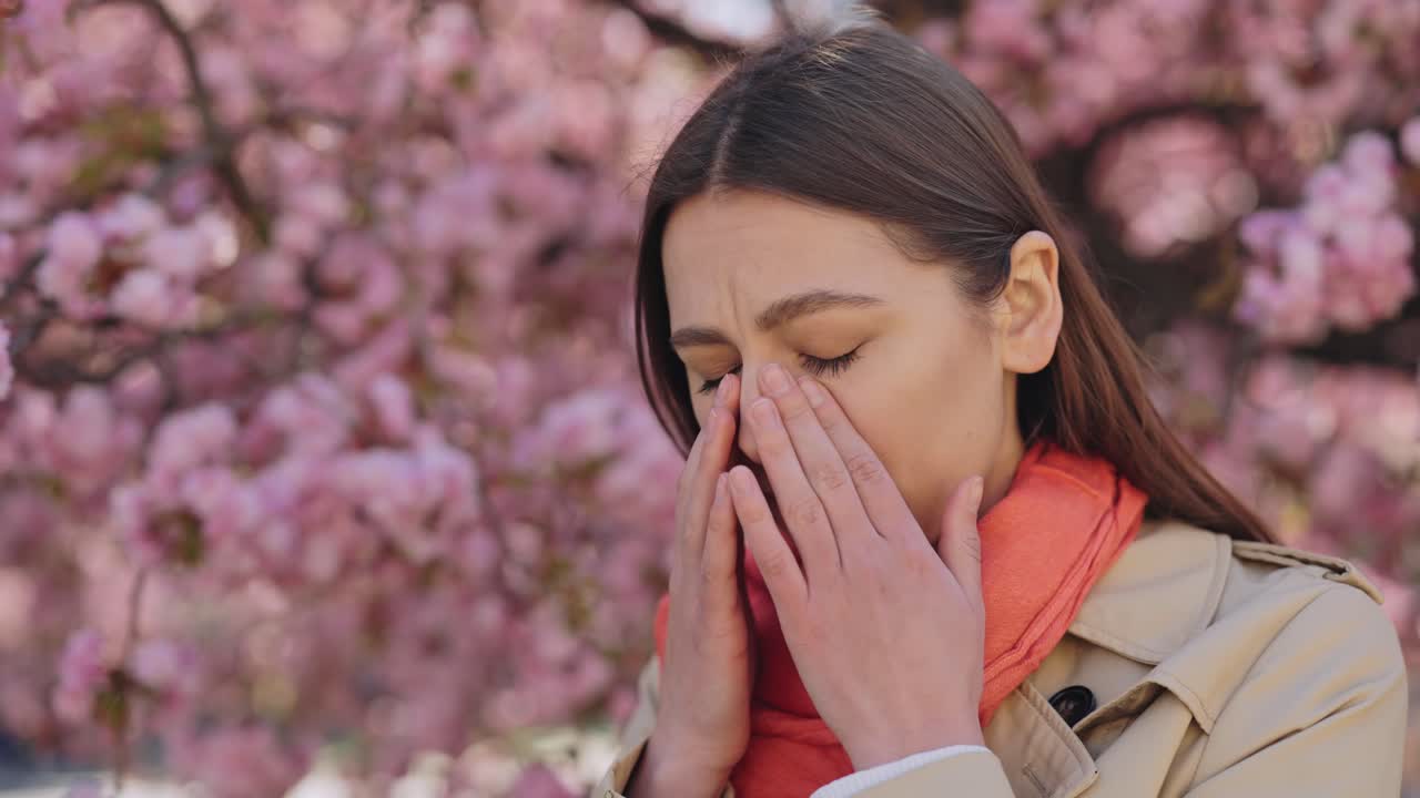 Woman Suffering from Spring Allergies