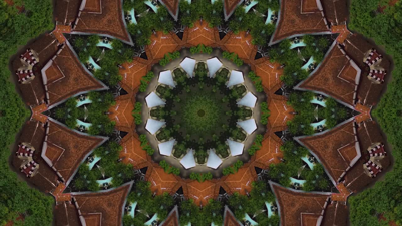 único y hermoso diseño de textura de caleidoscopio abstracto