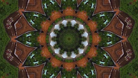 Einzigartiges-Und-Schönes-Abstraktes-Kaleidoskop-Texturdesign