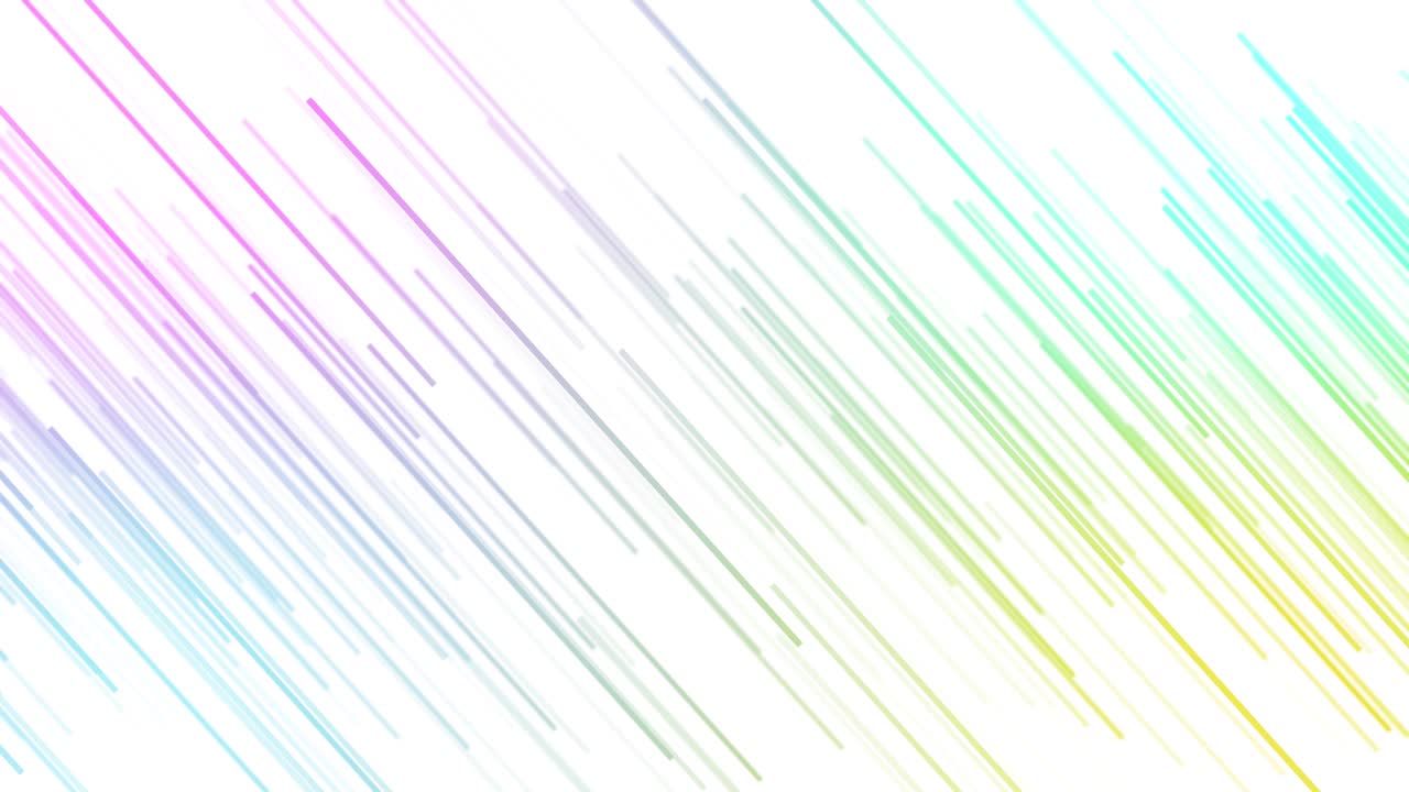 Digital cyberspace particles flowing data technology background rays of neon light lines moving