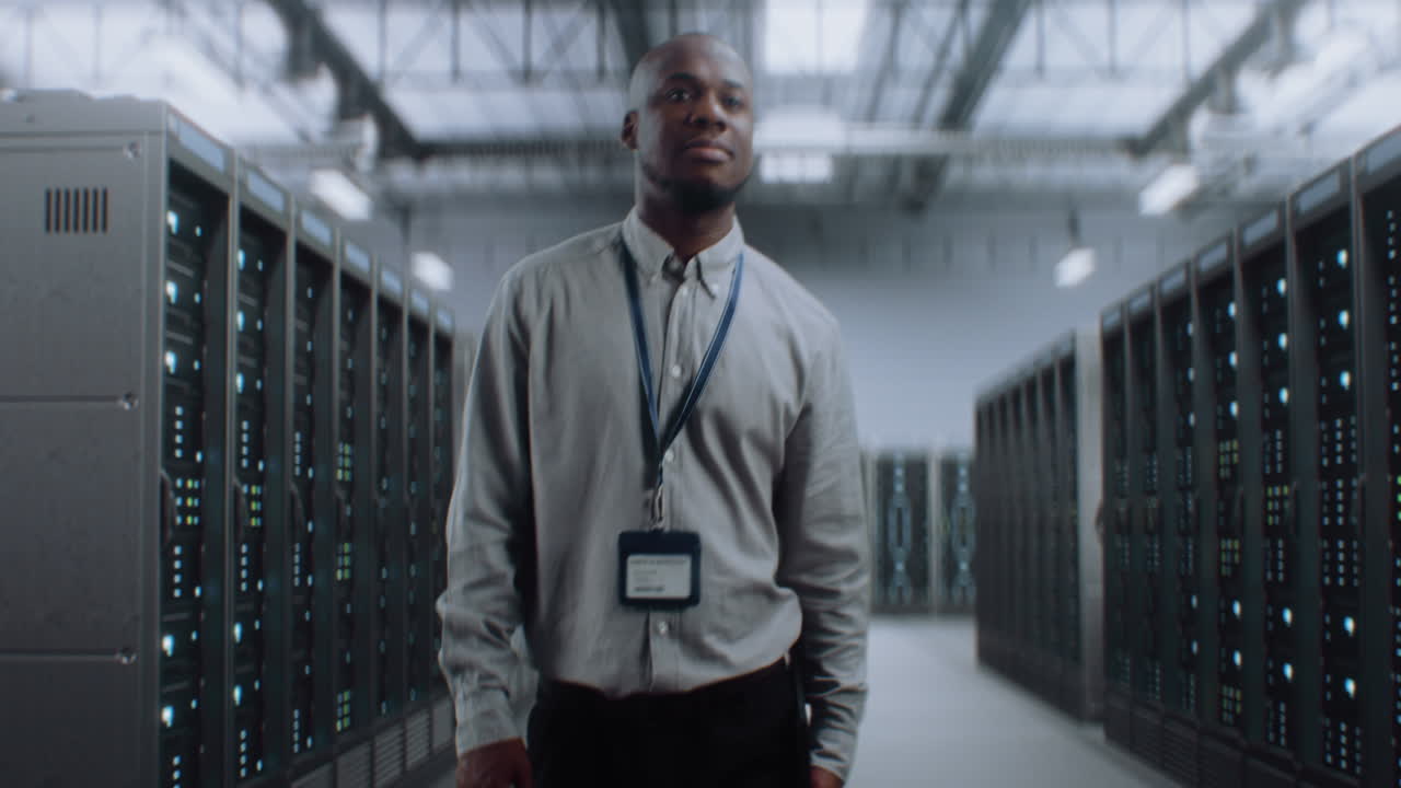 IT Professional in a Server Room