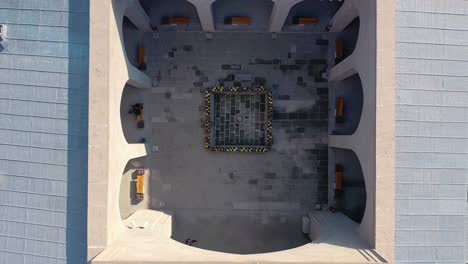 aerial top view of hunat hatun madrasah in kayseri