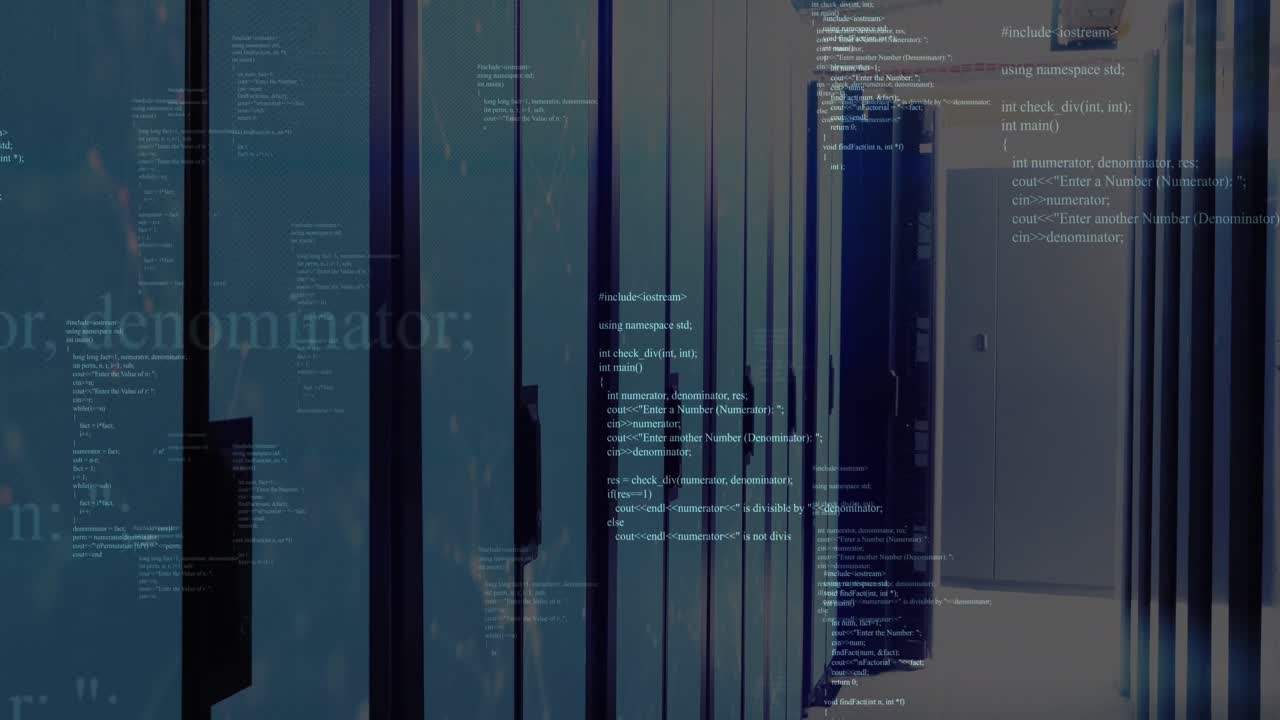 animación del procesamiento de datos a través de servidores
