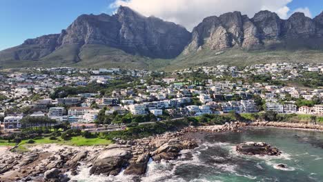 camps bay beach at cape town in western cape south africa