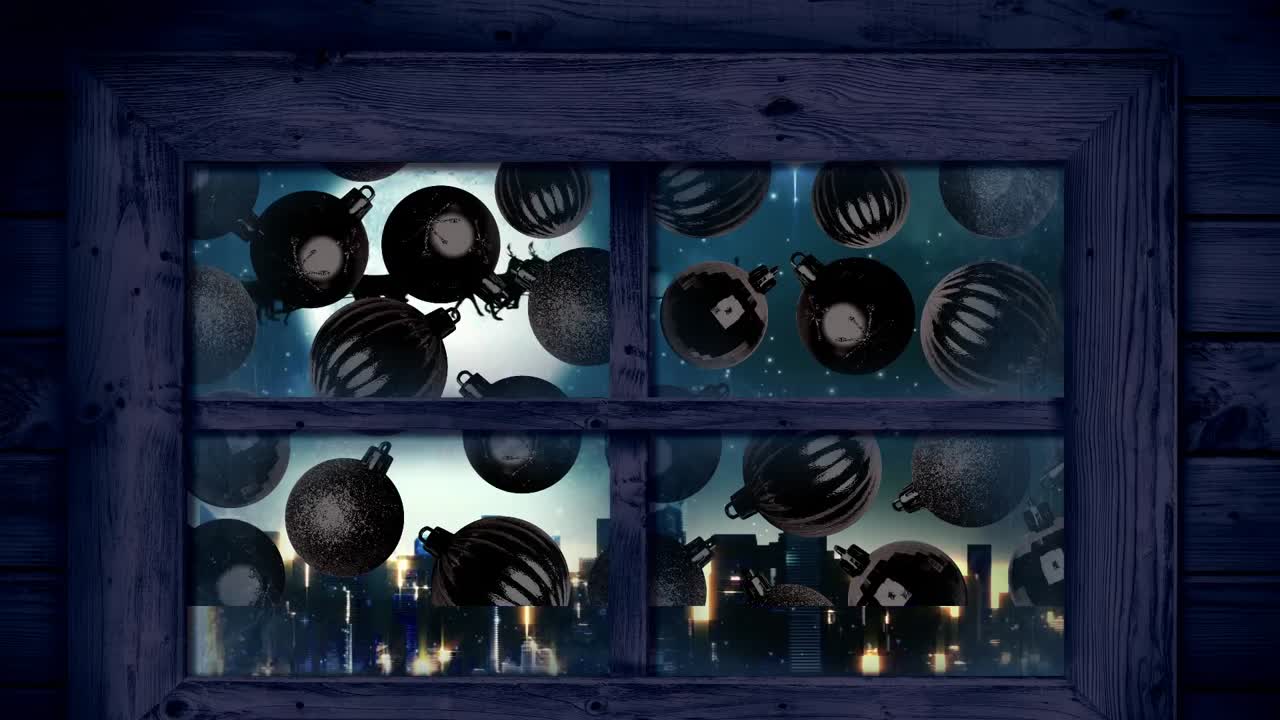 산타클로스 에 대항 한 크리스마스 공예품 에 대한 나무 창문 프레임