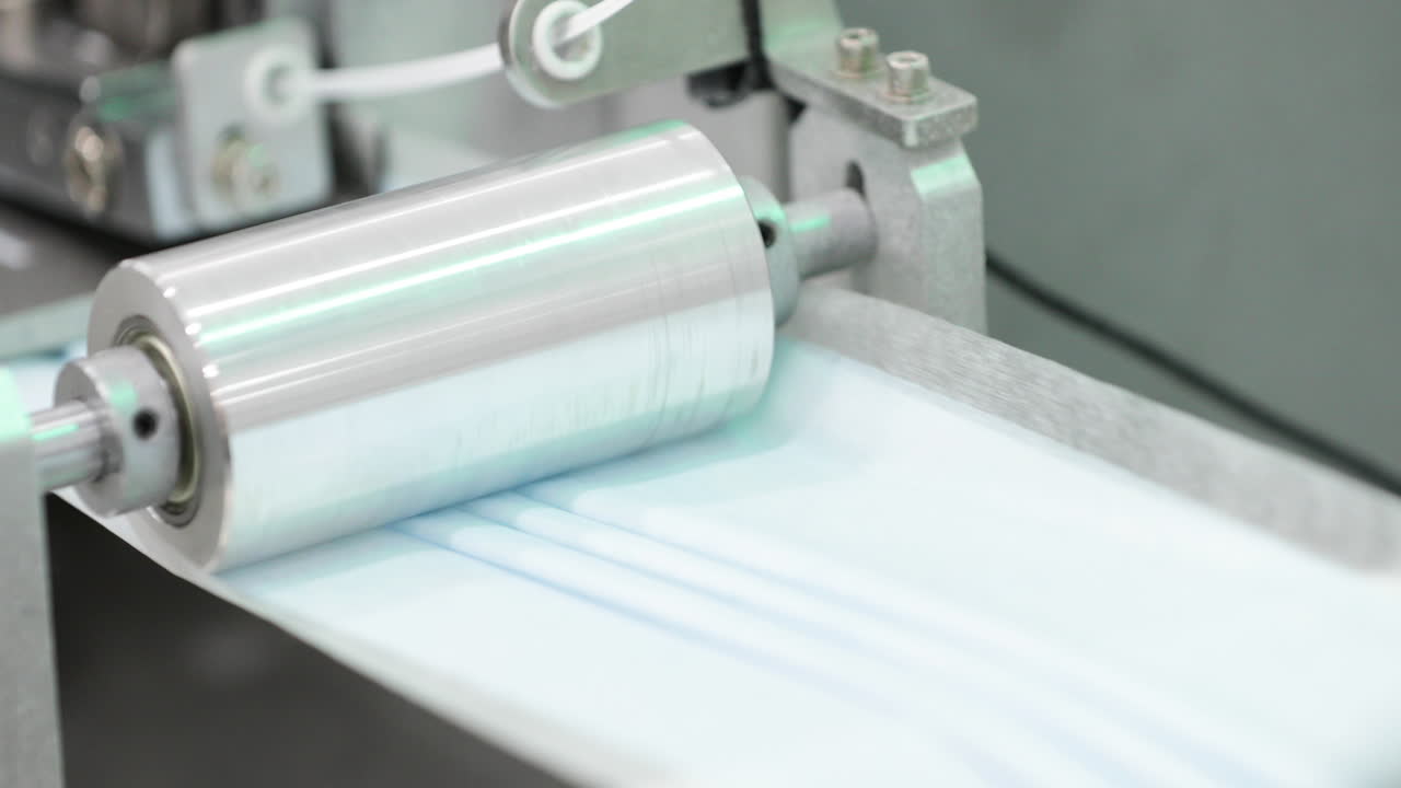 보호 의료 마스크 의류 - 자동 프레스 기계의 생산 공정