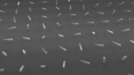 formas abstractas 3d en formación en movimiento