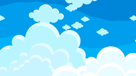 motion graphic of sky with clouds background