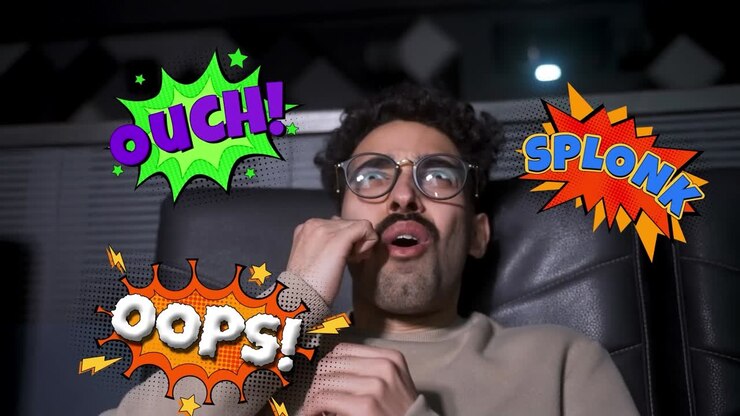 Comic style titles with bold, animated text for fun and eye-catching video typography