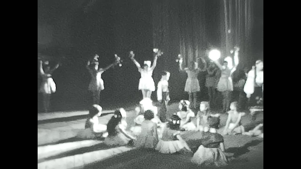 Soviet children Standing on Top of a Stage. CIRCA USSR 1970: Soviet children Standing on Top of a Stage