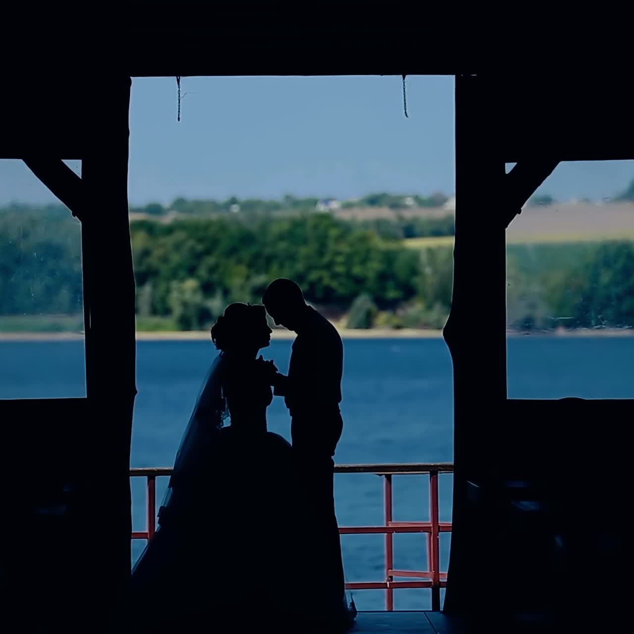 사랑스러운 결혼 부부