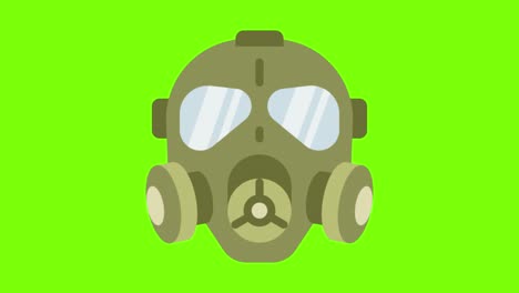 green screen , Gas Mask, Toxic, high quality