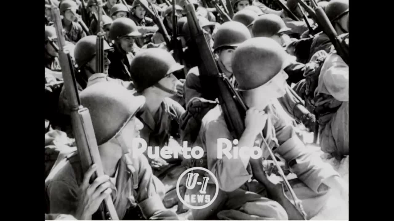 1951년 푸에르토리코 군인들이 유엔을 위해 싸우도록 훈련받고 있습니다.