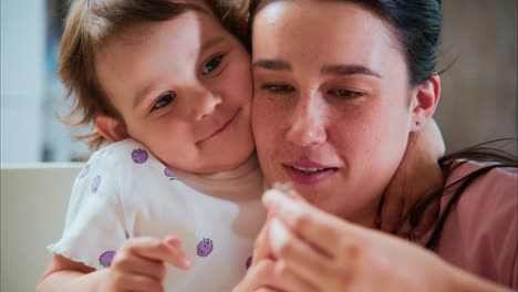 a heartwarming moment between a caregiver and a young child, capturing the joy and curiosity in their interaction as they explore together