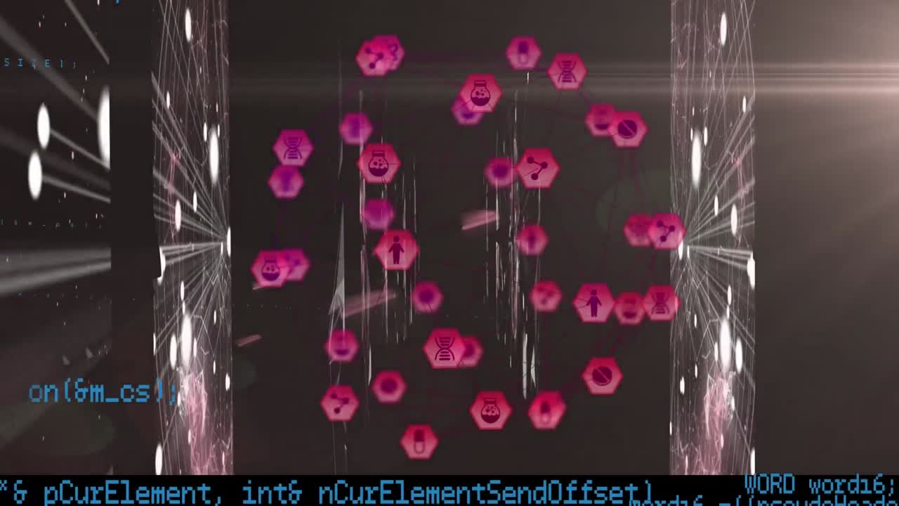 globo de iconos digitales contra el procesamiento de datos