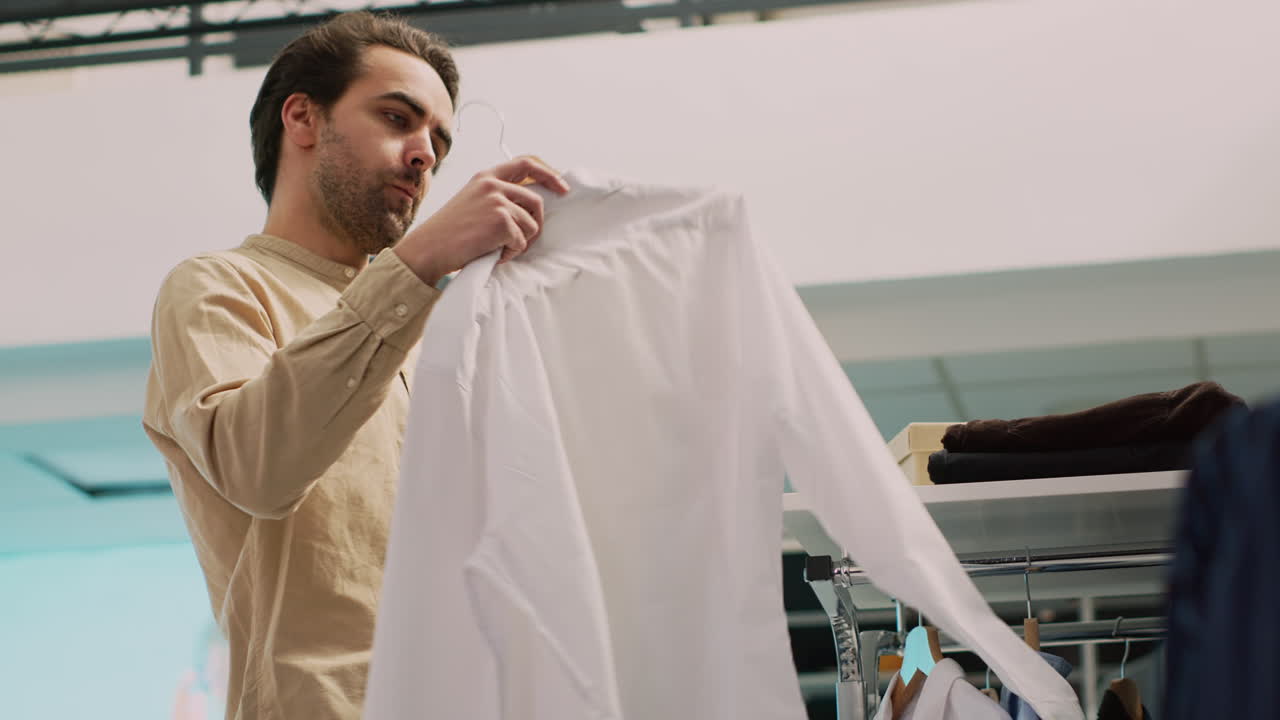 Man shopping for clothes