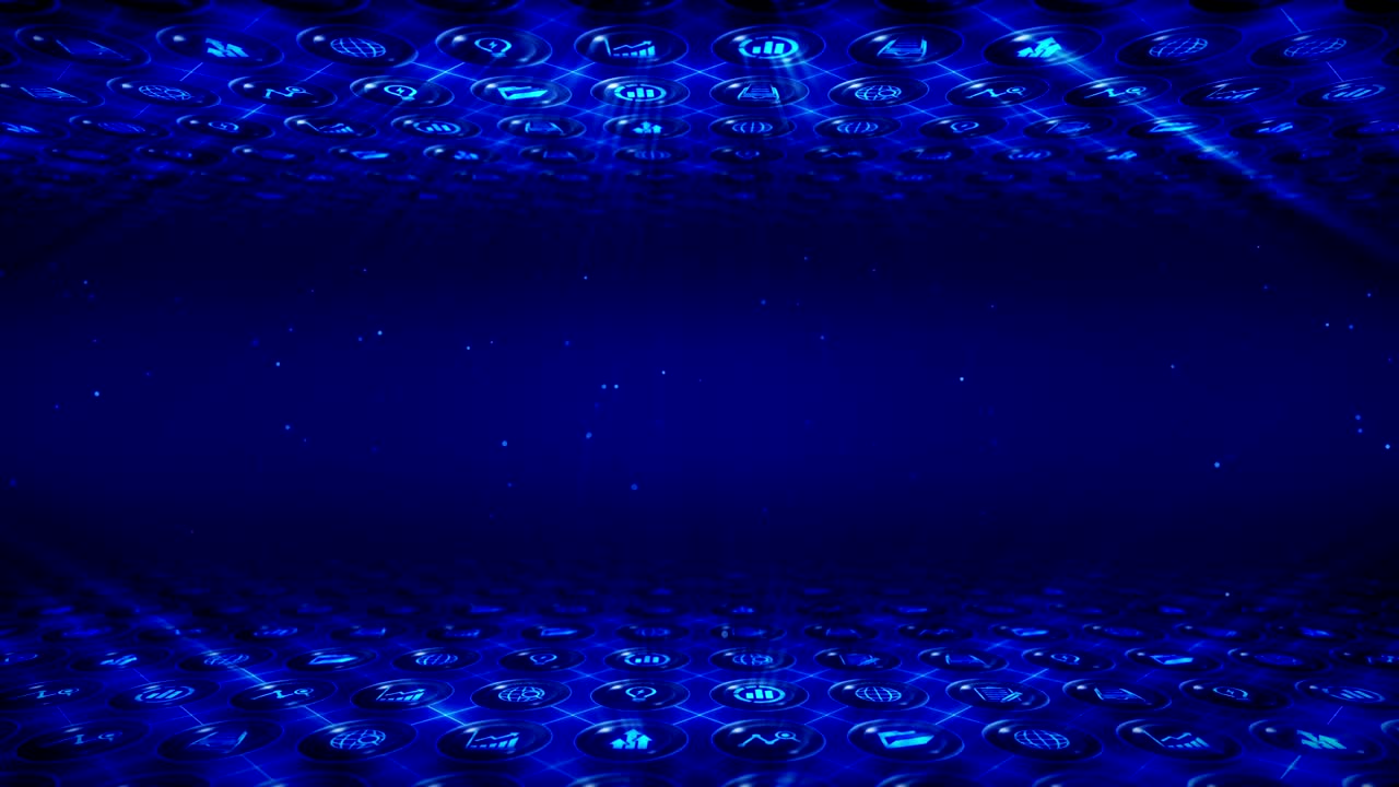 비즈니스 아이콘 세트, 글로벌 비즈니스 배경, cg 루프 애니메이션