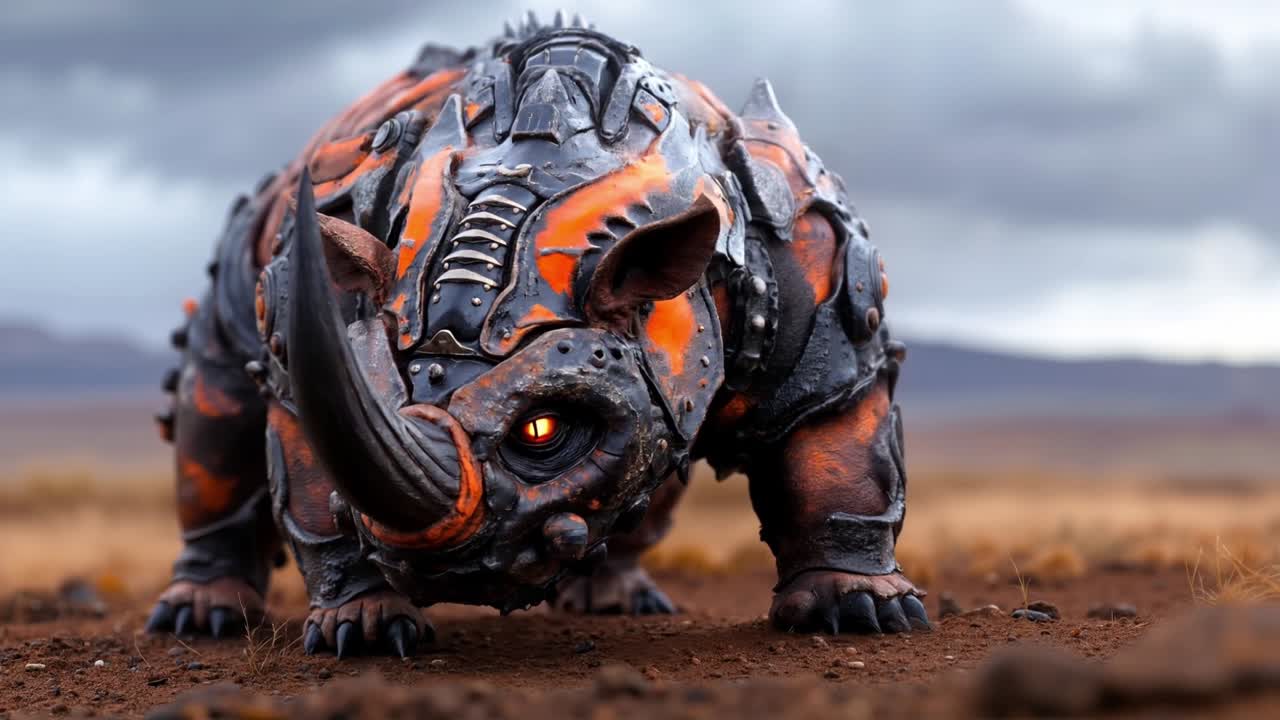 배경 에 구름 이 많은 하늘 이 있는 사막 의 중간 에 있는 코소