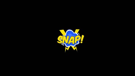 comic book style speech bubble with the word snap!