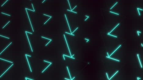 Vibrant-neon-green-triangle-pattern-on-dark-background