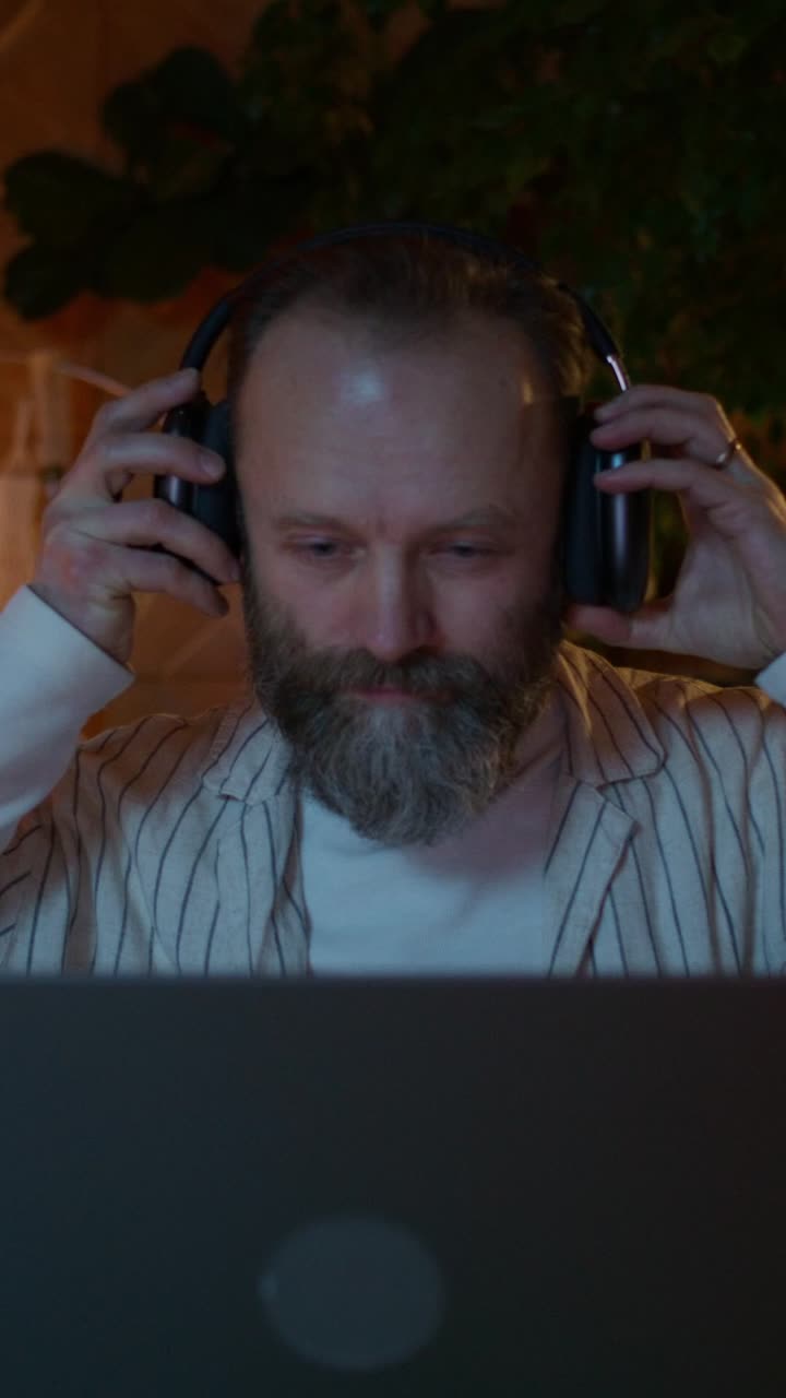 Person working at home on a laptop