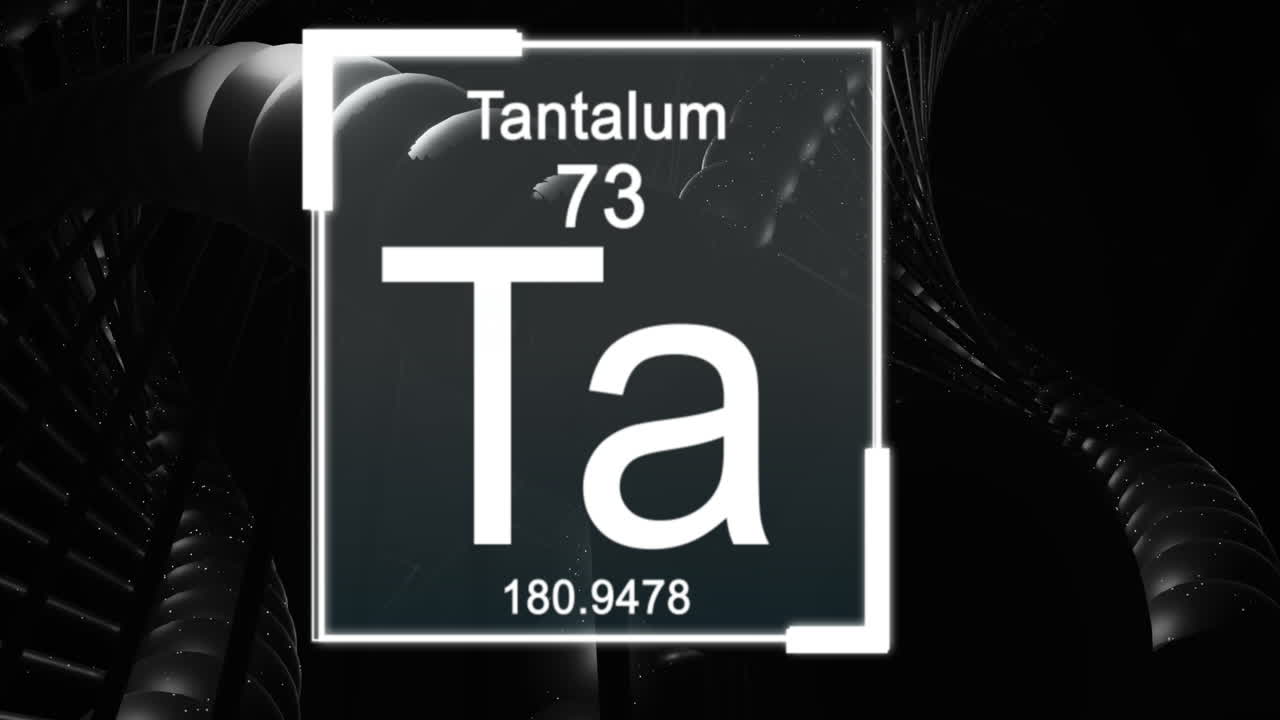 검은 바탕에 회전하는 dna 구조 위에 떠다니는 화학 원소