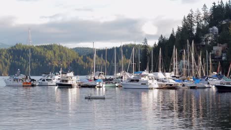 Verschiedene-Drohnen--Und-DSLR-Aufnahmen-In-Der-Wunderschönen-Deep-Cove-In-Vancouver,-BC