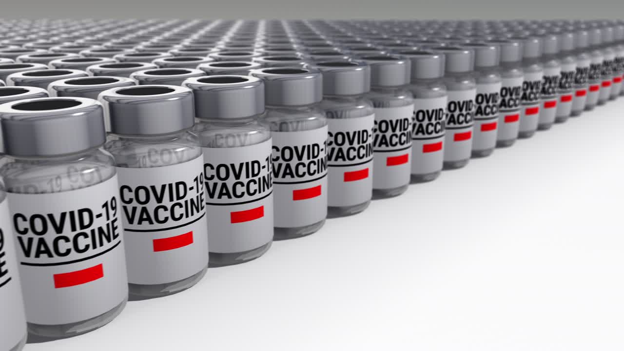 botellas de vacuna contra el covid-19 indonesia