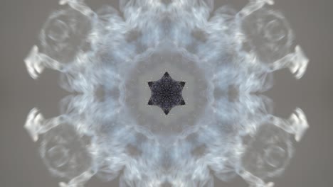 el fondo abstracto del humo es un patrón de caleidoscopio