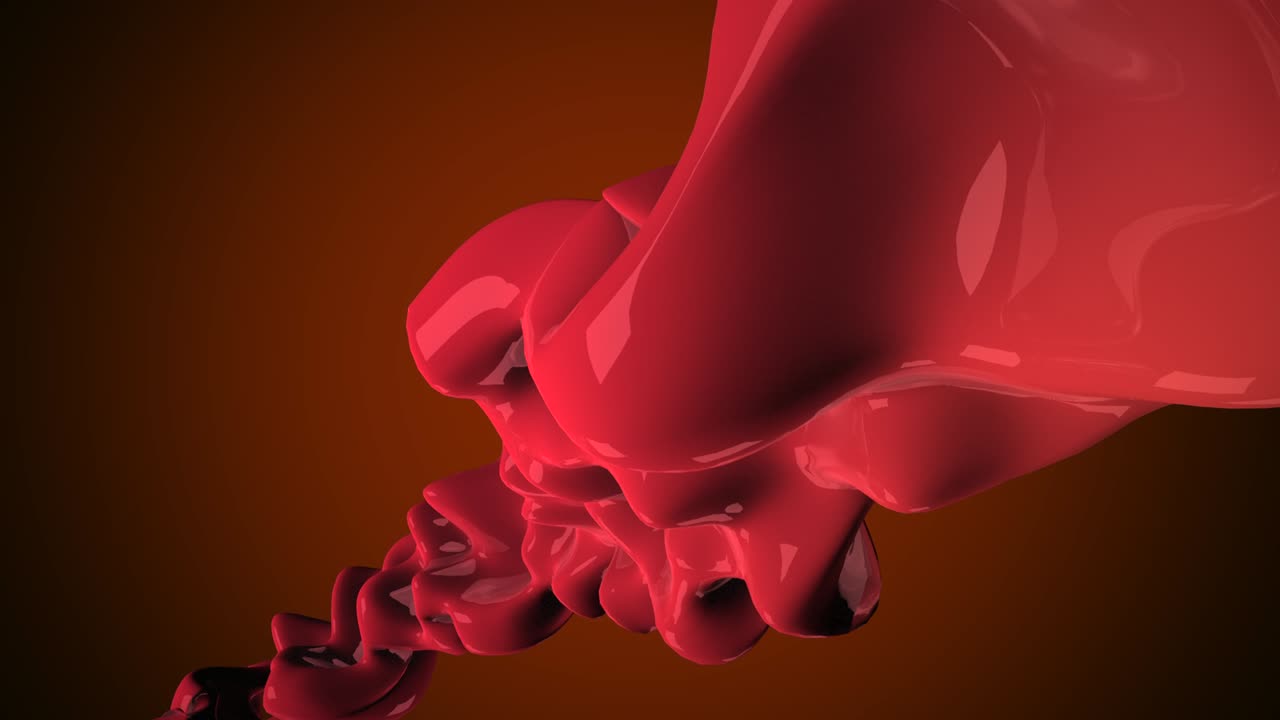 formas rojas líquidas