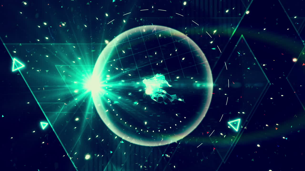 기하학과 빛으로 우주 여행