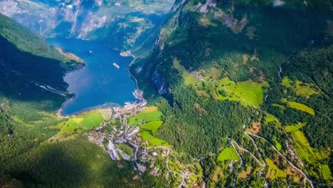 Geiranger-Fjord,-Schöne-Natur-Norwegen.