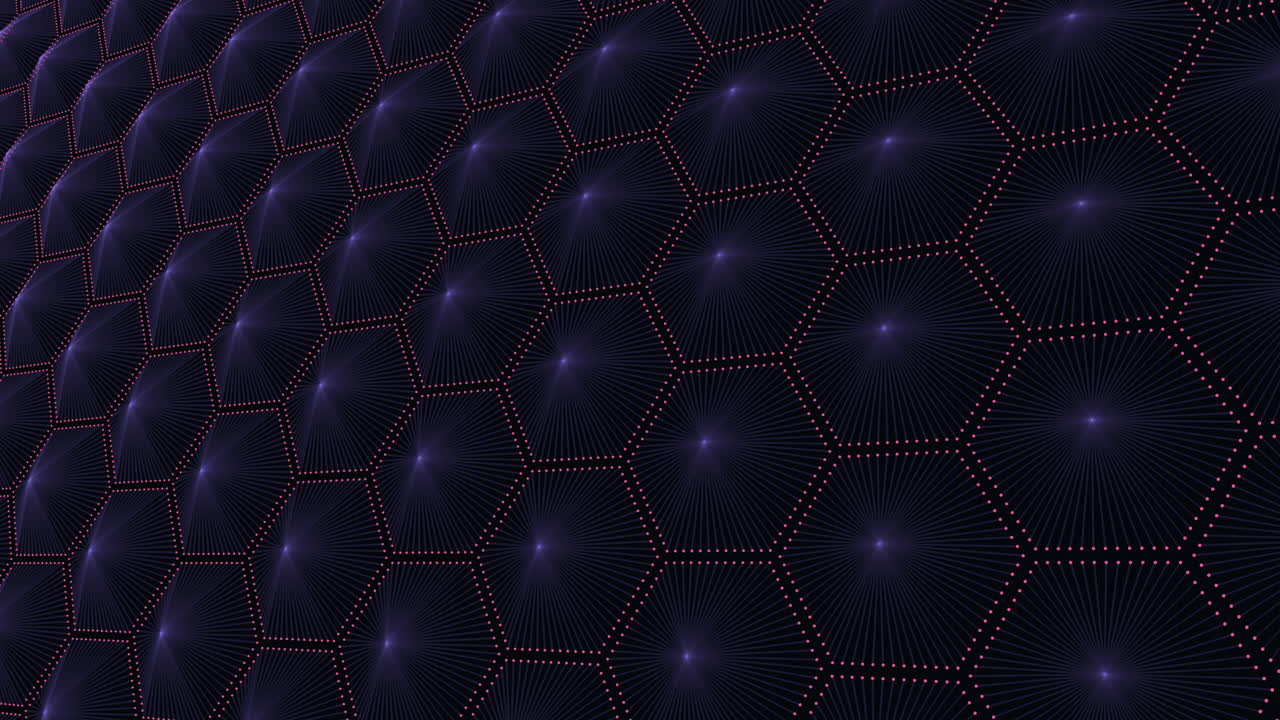 Hexagonal grid with 3d circular hexagon pattern