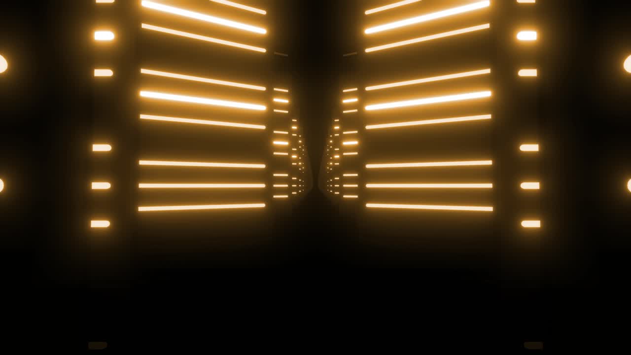 Golden Neon Tunnel