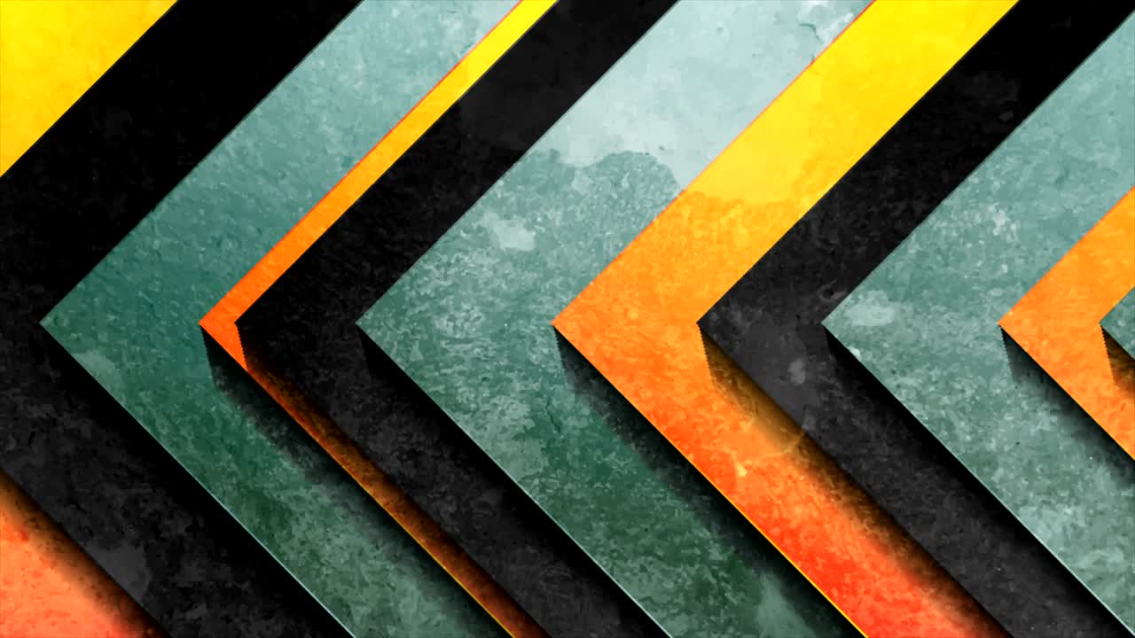 flechas geométricas abstractas con animación de video de textura grunge