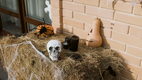 decoración de halloween al aire libre