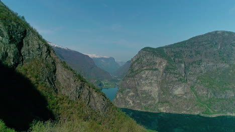 aerial-view-of-mountains-and-river-flowing-through-the-valley-in-norway